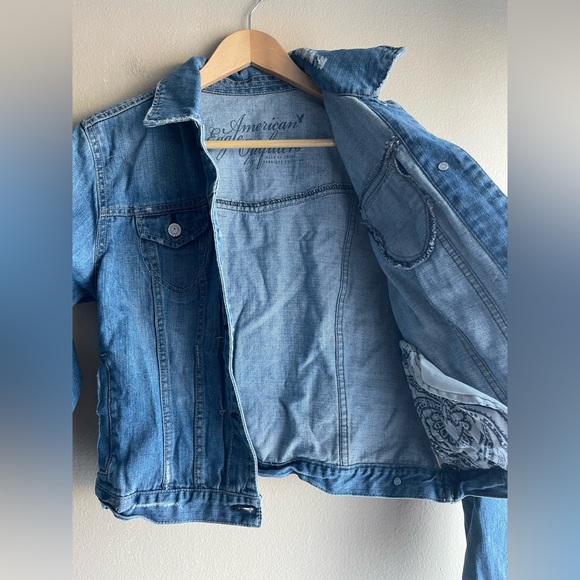 American Eagle Outfitters Denim Button Up Jacket Size Small - Picture 8 of 12
